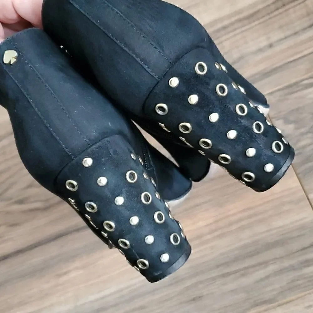 kate spade black suede